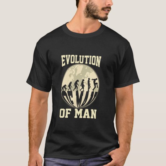 Evolution des Menschen T-Shirt (Vorderseite)