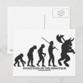 Evolution des MInotaur Postkarte (Vorne/Hinten)