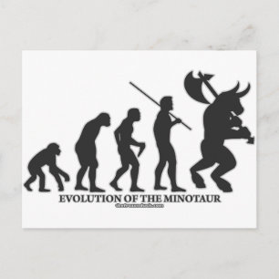 Evolution des MInotaur Postkarte