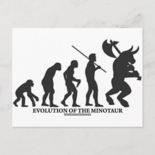 Evolution des MInotaur Postkarte (Vorderseite)