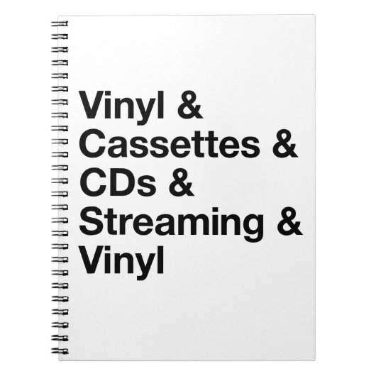 Evolution des Musiknotizbuchs Notizblock (Vorderseite)