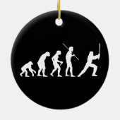 Evolution des Ninja - von Mann zu ninja Keramikornament (Hinten)