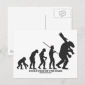 Evolution des Ogres Postkarte (Vorne/Hinten)