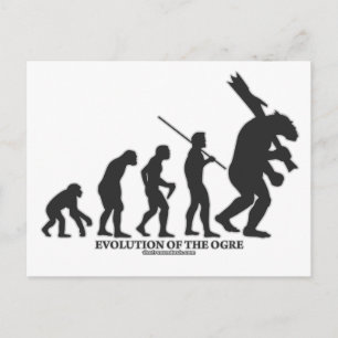Evolution des Ogres Postkarte