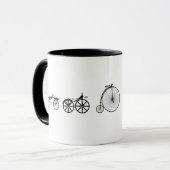 Evolution des Radfahrens Tasse (Vorderseite Links)
