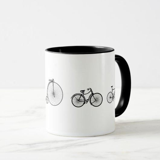 Evolution des Radfahrens Tasse (VorderseiteRechts)