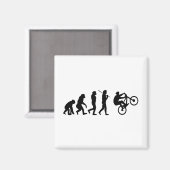 Evolution des Radfahrers Magnet (Vorderseite/Rückseite)