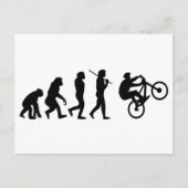 Evolution des Radfahrers Postkarte (Vorderseite)