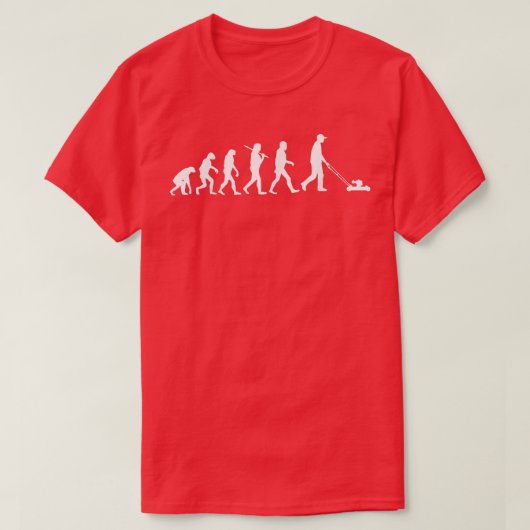 Evolution des RasenmähhemdsRasenmäher T-Shirt (Design vorne)