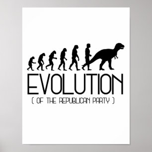 Evolution des republikanischen Party - Pro-Science Poster