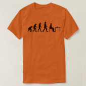 Evolution des Schachspielers T-Shirt (Design vorne)
