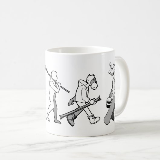 Evolution des Schneinternatsschülers Kaffeetasse (VorderseiteRechts)