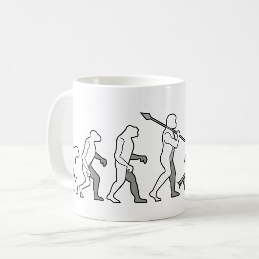 Evolution des Schneinternatsschülers Kaffeetasse (Vorderseite Links)