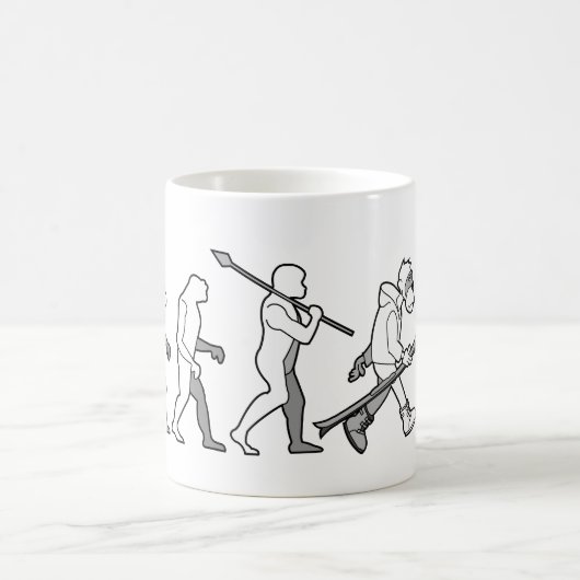 Evolution des Schneinternatsschülers Kaffeetasse (Mittel)