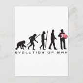 Evolution des Seemanns eines Mannakkordionspielers Postkarte (Vorderseite)