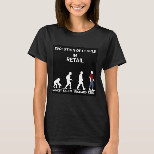 Evolution des Shirts im Einzelhandel (Vorderseite)