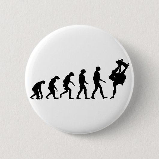 Evolution des Skateboardens Button (Vorderseite)