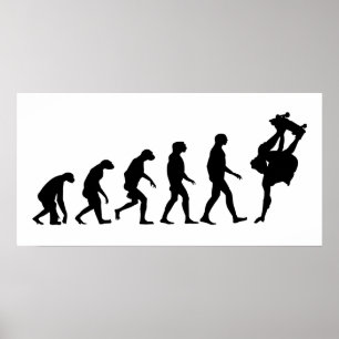 Evolution des Skateboardens Poster