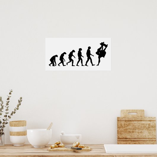 Evolution des Skateboardens Poster (Küche)