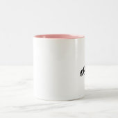 Evolution des Skateboarder-Skateboarding lustigen Zweifarbige Tasse (Mittel)