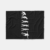 Evolution des Skateboarders - Skateboarding-Gesche Fleecedecke (Vorderseite (Horizontal))