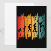 Evolution des Skateboardfahrens Skater Einladung (Vorne/Hinten)
