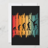 Evolution des Skateboarding-Skaters Einladung (Vorderseite)