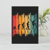 Evolution des Skateboarding-Skaters Einladung (Stehend Vorderseite)