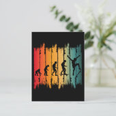 Evolution des Skateboarding-Skaters Postkarte (Stehend Vorderseite)
