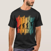Evolution des Skateboarding-Skaters T-Shirt (Vorderseite)