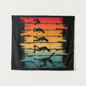 Evolution des Skateboarding-Skaters Wandteppich (Vorderseite (Horizontal))