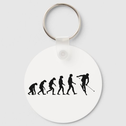 Evolution des Ski Schlüsselanhänger (Vorderseite)