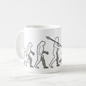 Evolution des Snowboarders Kaffeetasse (Vorderseite Links)