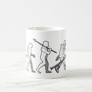 Evolution des Snowboarders Kaffeetasse