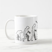 Evolution des Snowboarders Kaffeetasse (Links)
