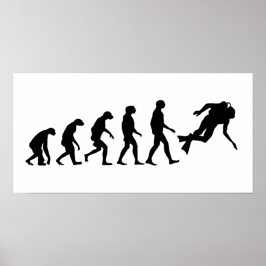 Evolution des Tauchens Poster (Vorne)