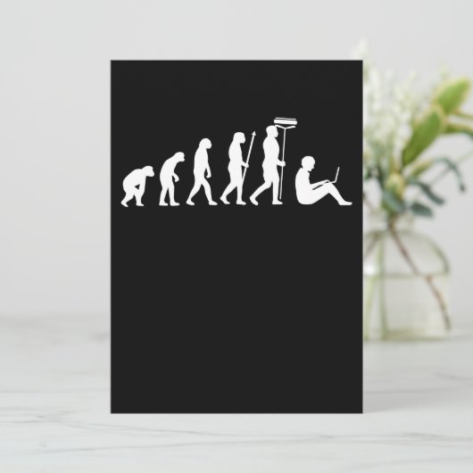 Evolution des technischen Supports Computer IT Pro Dankeskarte (Stehend Vorderseite)