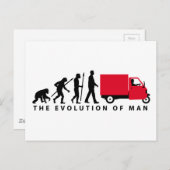 Evolution des Transporters Piaggio Ape Postkarte (Vorne/Hinten)