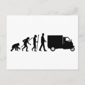 Evolution des Transporters Piaggio Ape Postkarte (Vorderseite)