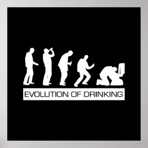 Evolution des Trinkens Poster