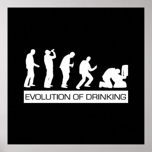 Evolution des Trinkens Poster (Vorne)