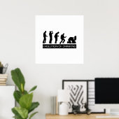 Evolution des Trinkens Poster (Heimbüro)