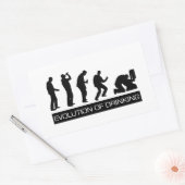 Evolution des Trinkens Rechteckiger Aufkleber (Umschlag)