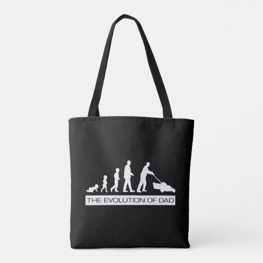 Evolution des Vaters - Ein Geschenk für den Vater Tasche (Rückseite)