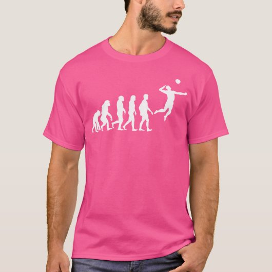 Evolution des Volleyballs T-Shirt (Vorderseite)
