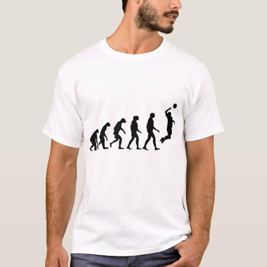 Evolution des Volleyballs T-Shirt (Vorderseite)
