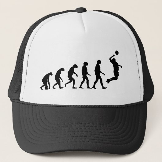 Evolution des Volleyballs Truckerkappe (Vorderseite)