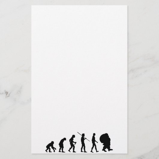 Evolution des Weihnachtsmannes Briefpapier (Vorderseite)