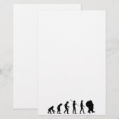 Evolution des Weihnachtsmannes Briefpapier (Vorne/Hinten)