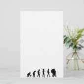 Evolution des Weihnachtsmannes Briefpapier (Stehend Vorderseite)